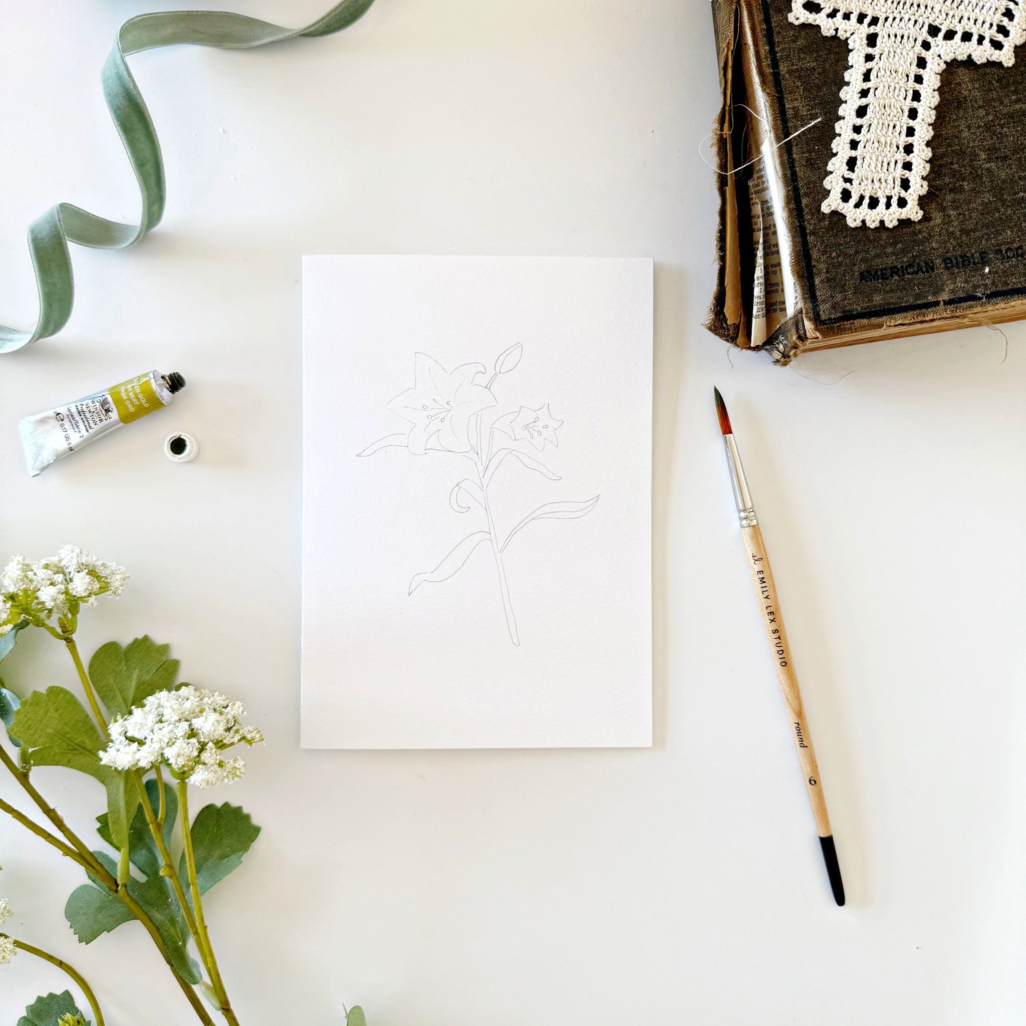 HE IS RISEN PAINTABLE NOTECARDS