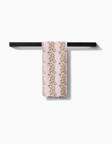 Tea Towel - Floral Fall Stripe