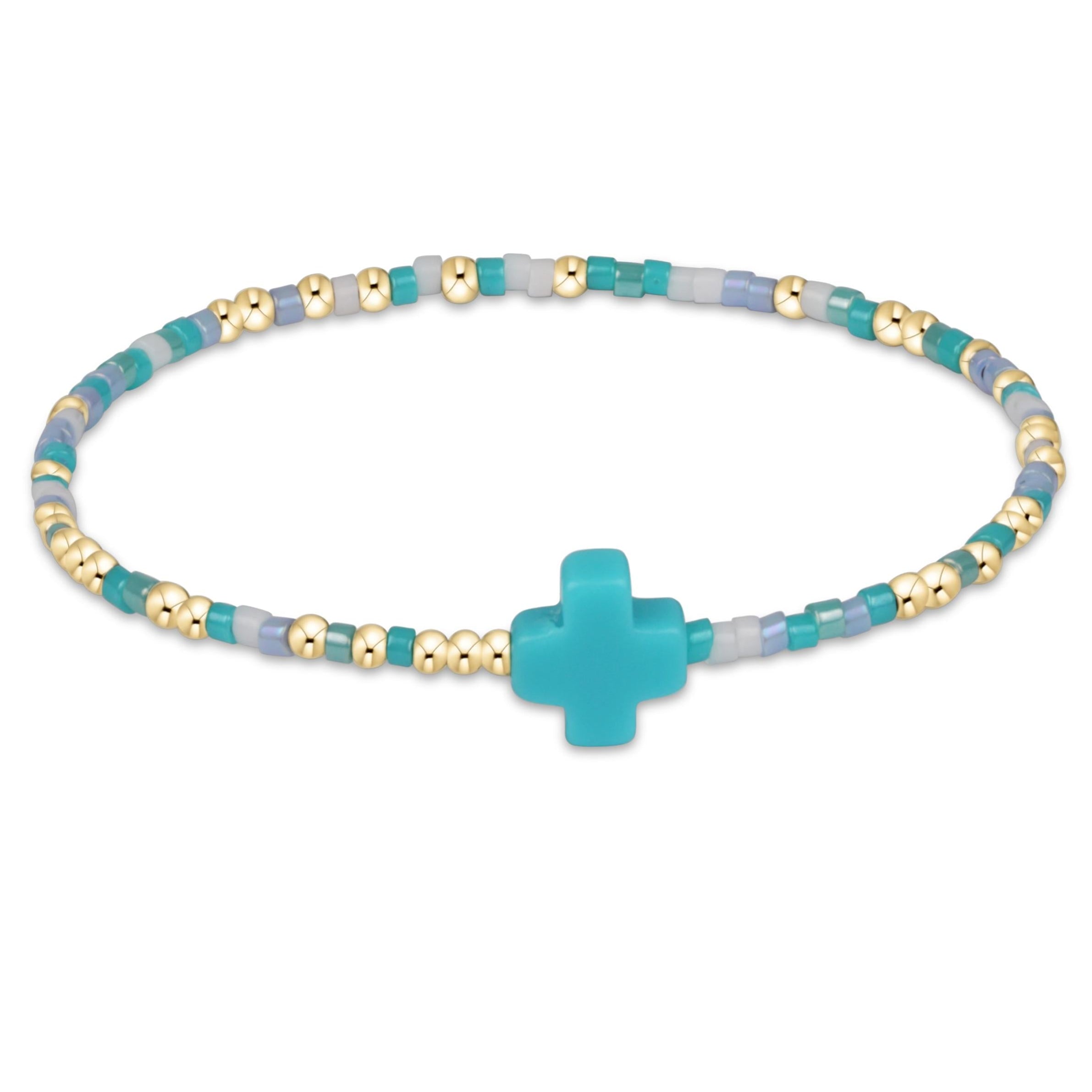 egirl Hope Unwritten Signature Cross Bracelet - Man, I Teal Like a Woman
