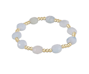 Admire Gem 3mm Gold Bracelet - Aquamarine
