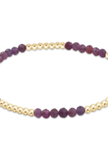 Blissful Pattern 2.5mm Bead Bracelet - Ruby