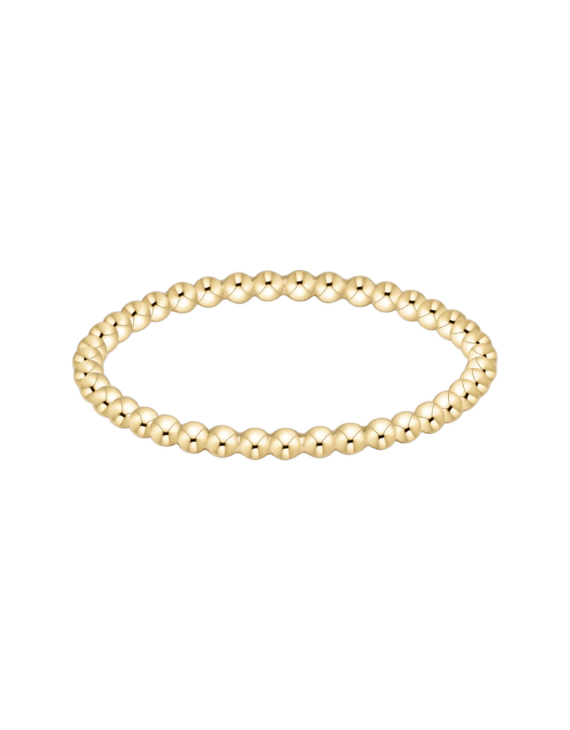 Classic Gold 1.5mm Bead Ring - Size 6