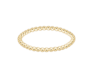Classic Gold 1.5mm Bead Ring - Size 7