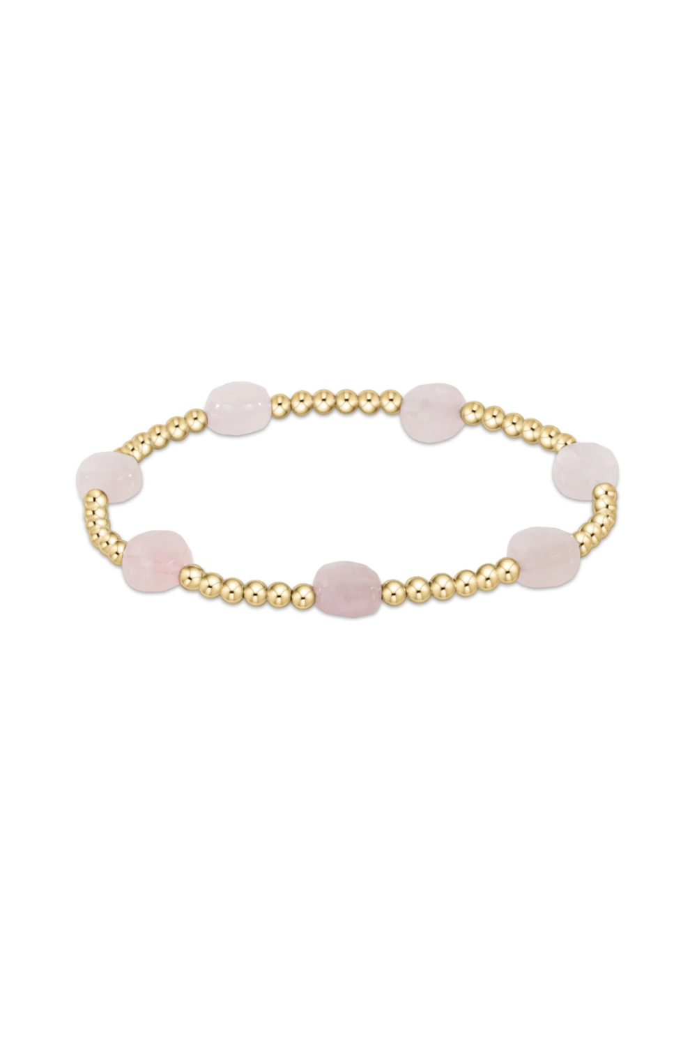 Admire Gem 3mm Gold Bracelet - Pink Opal