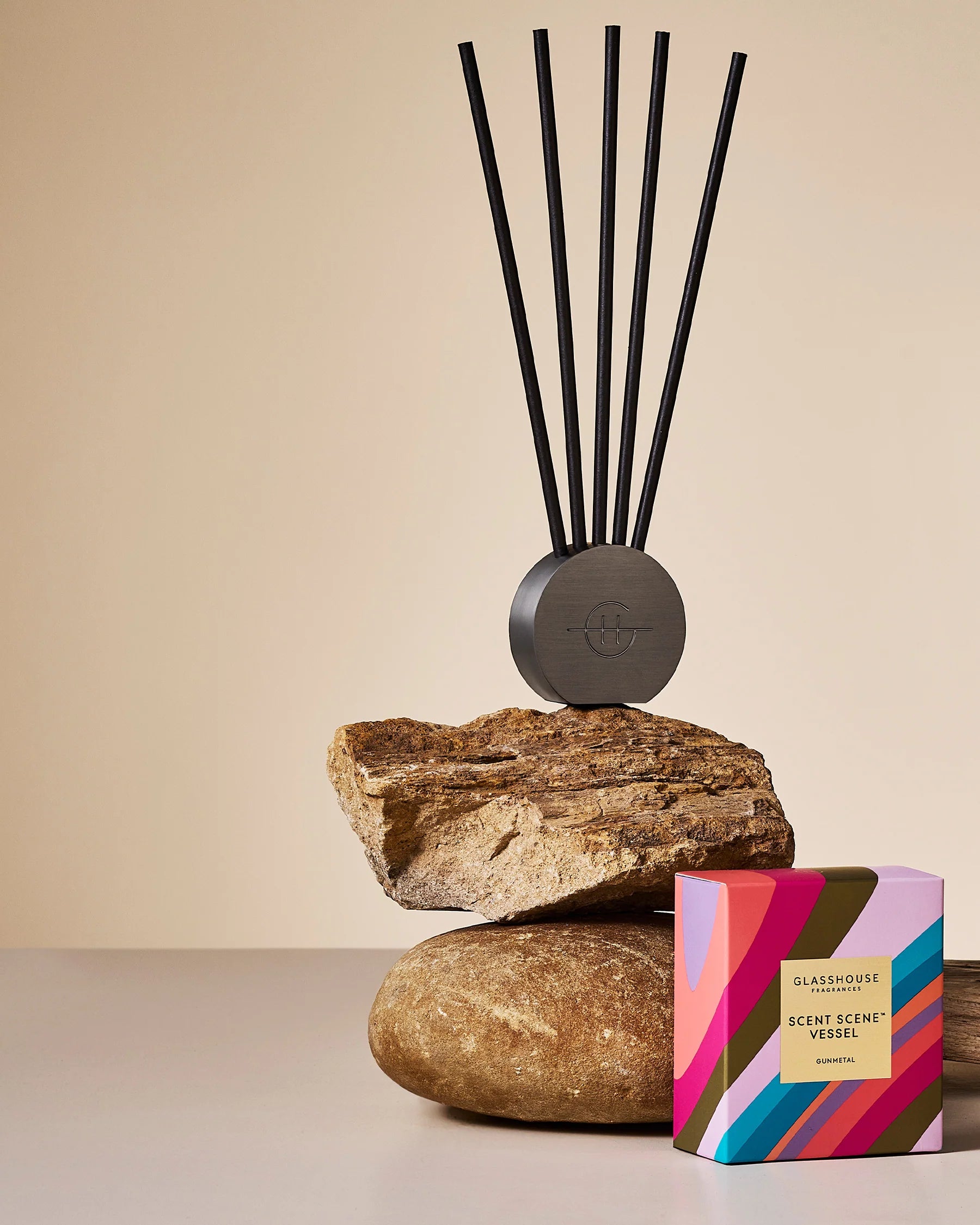 SCENT SCENE METAL VESSEL-GUNMETAL