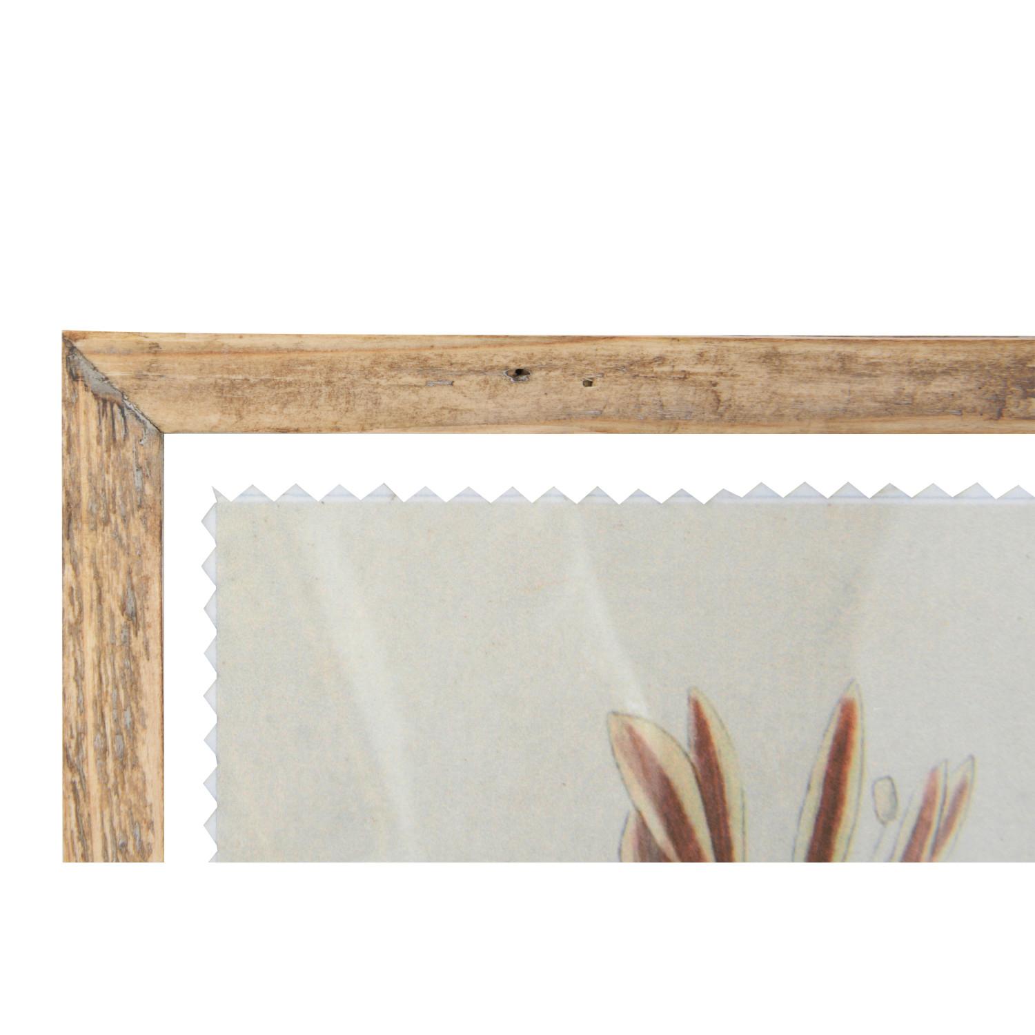 14" x 19" Wood Wall Decor w/Vintage Floral