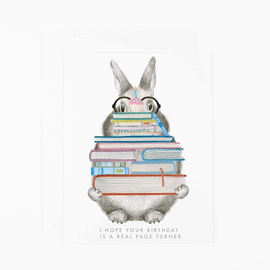 PAGE TURNER BIRTHDAY CARD
