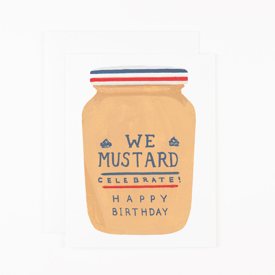 WE MUSTARD CELEBRATE CARD