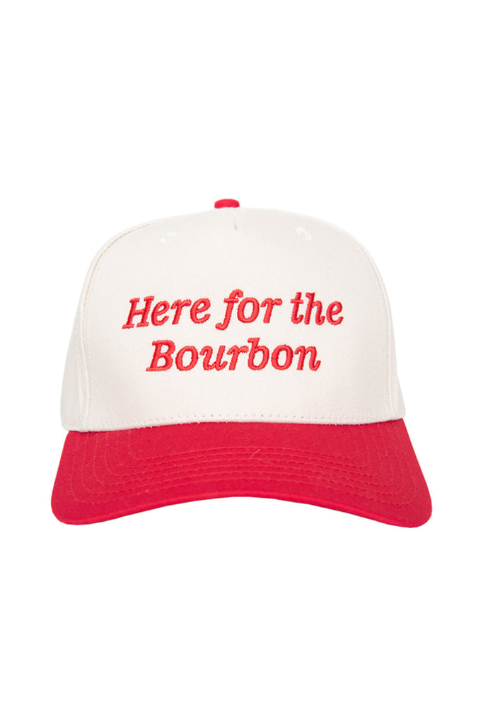 HERE FOR THE BOURBON TWO-TONED VINTAGE HAT