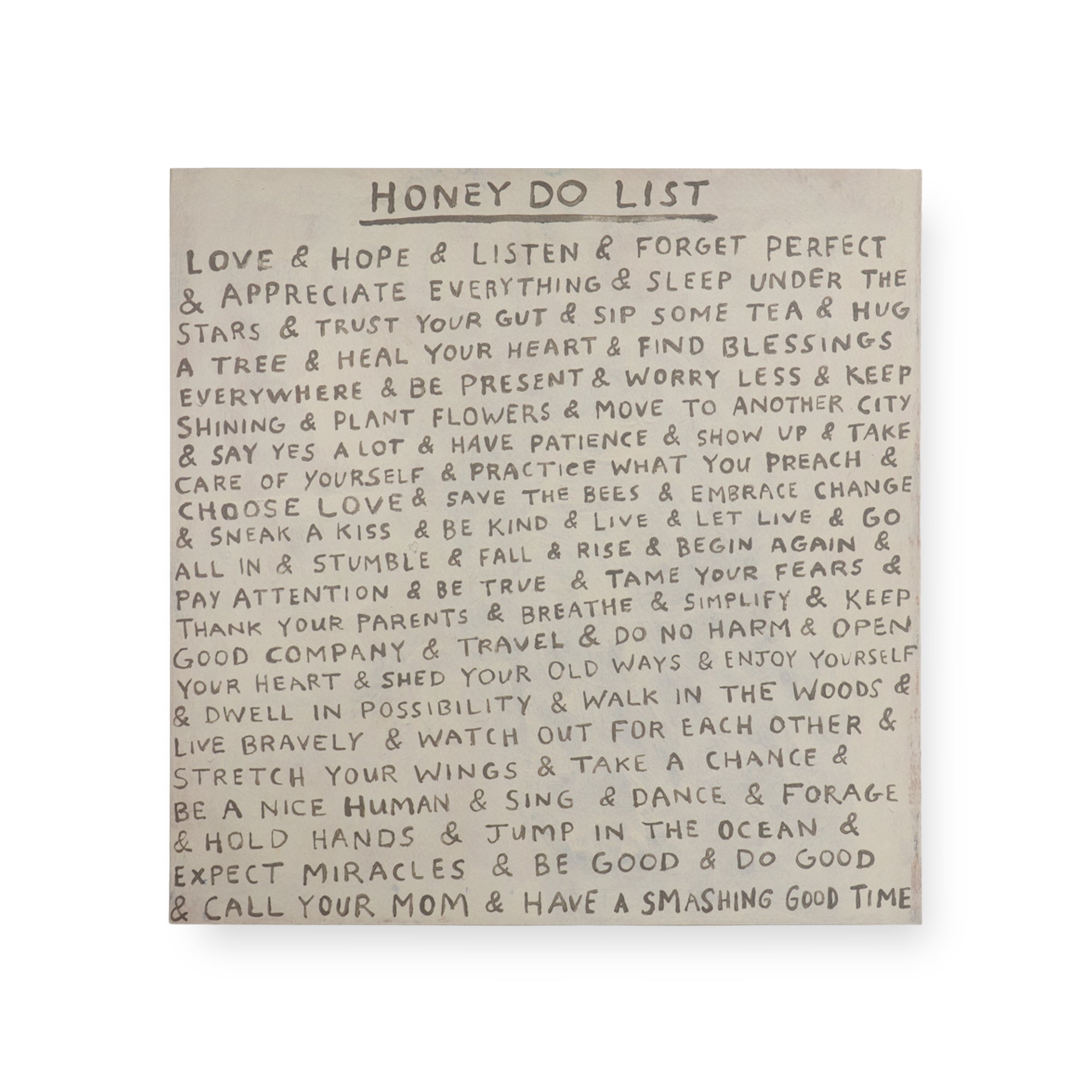 Honey Do List Art Poster 12" x 12"