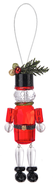 4.25" Nutcracker Ornament, Acrylic