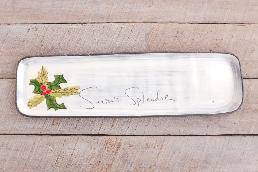 Long Rectangle Tray - Season's Splendor