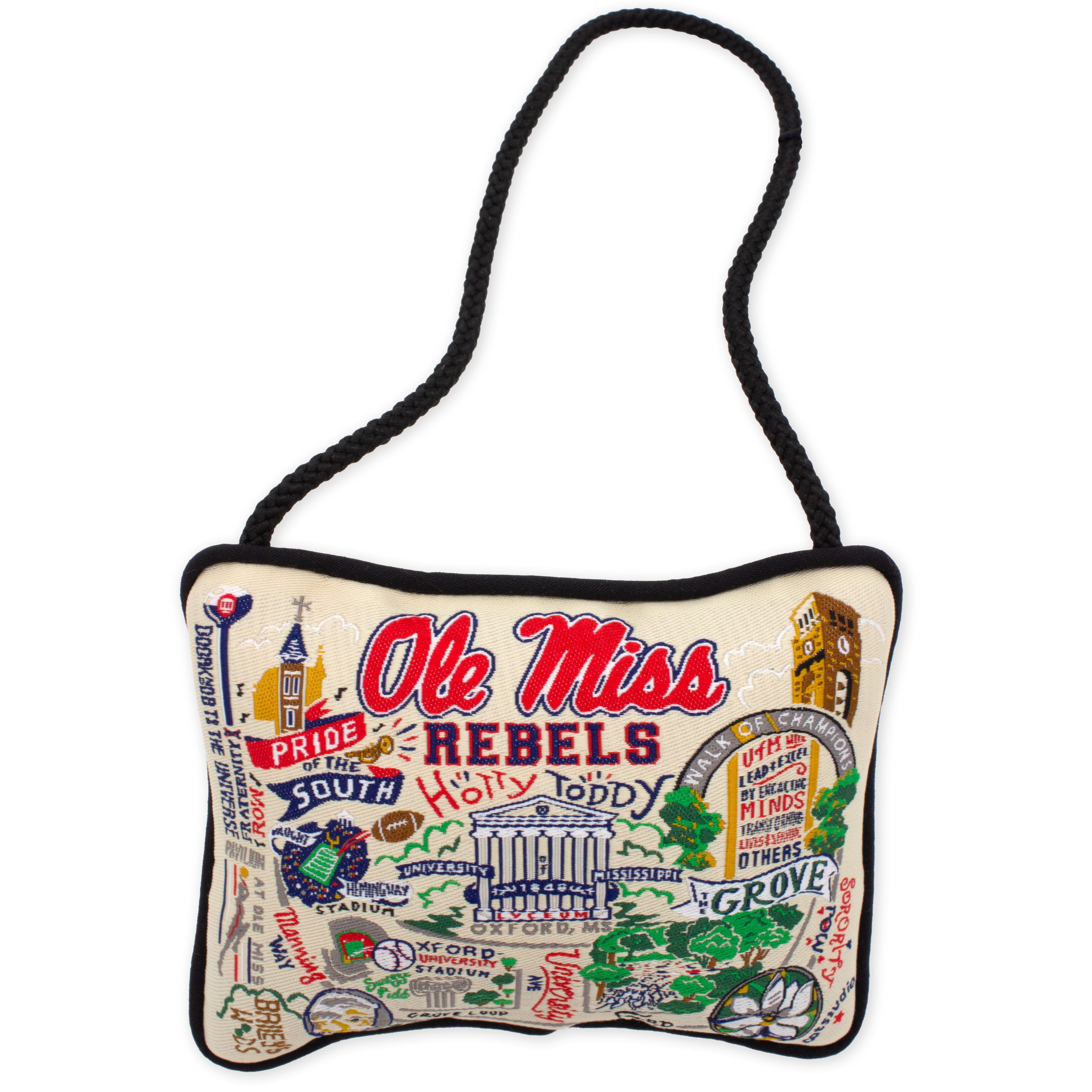 Mini Pillow Ornament - Ole Miss, University of Mississippi