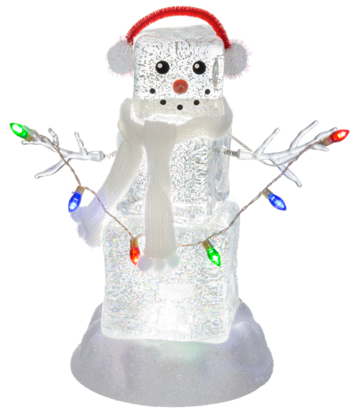 LED WATER GLOBE SNOWMAN