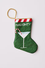 NAUGHTY (MARTINI) BAUBLE STOCKING