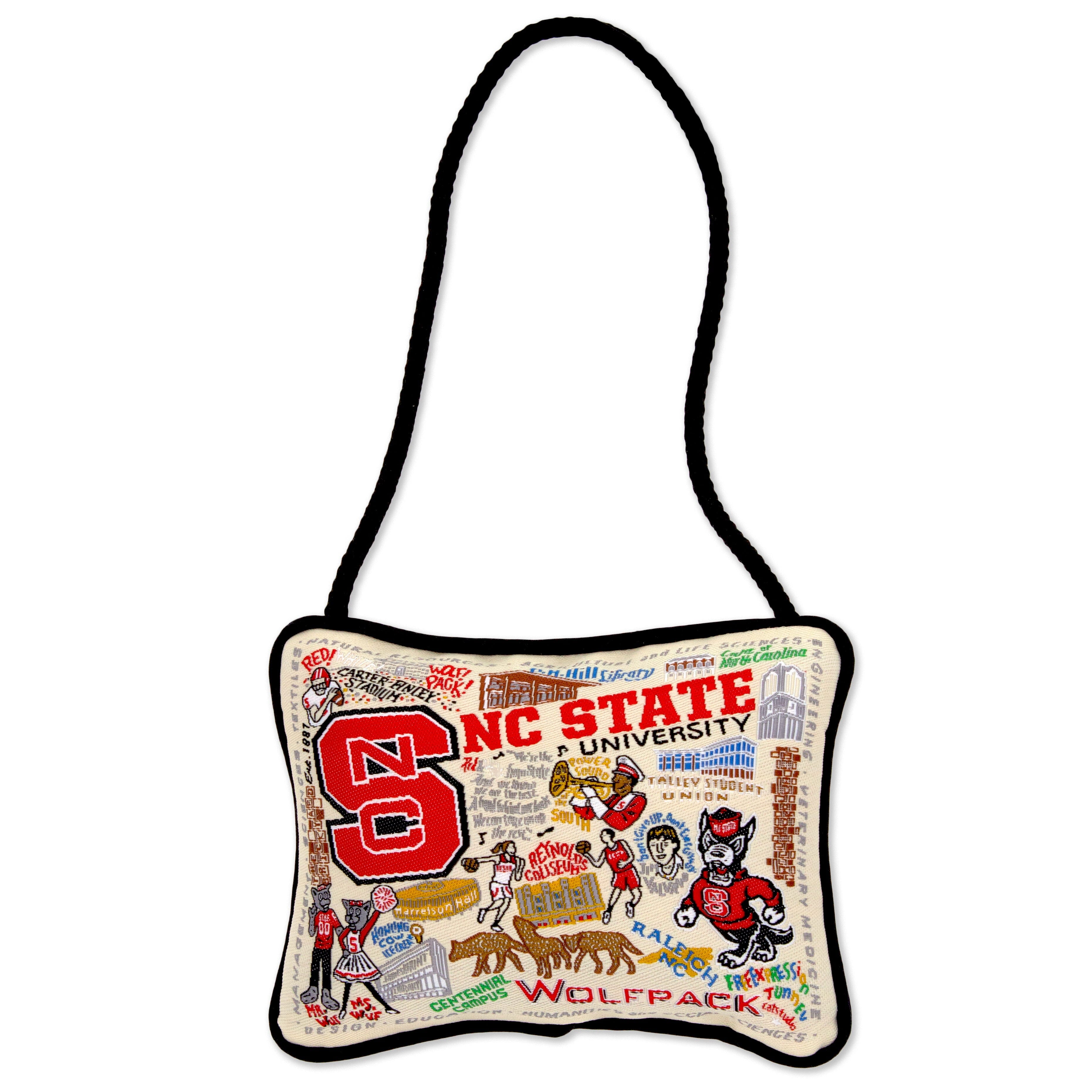Mini Pillow Ornament - NC State University