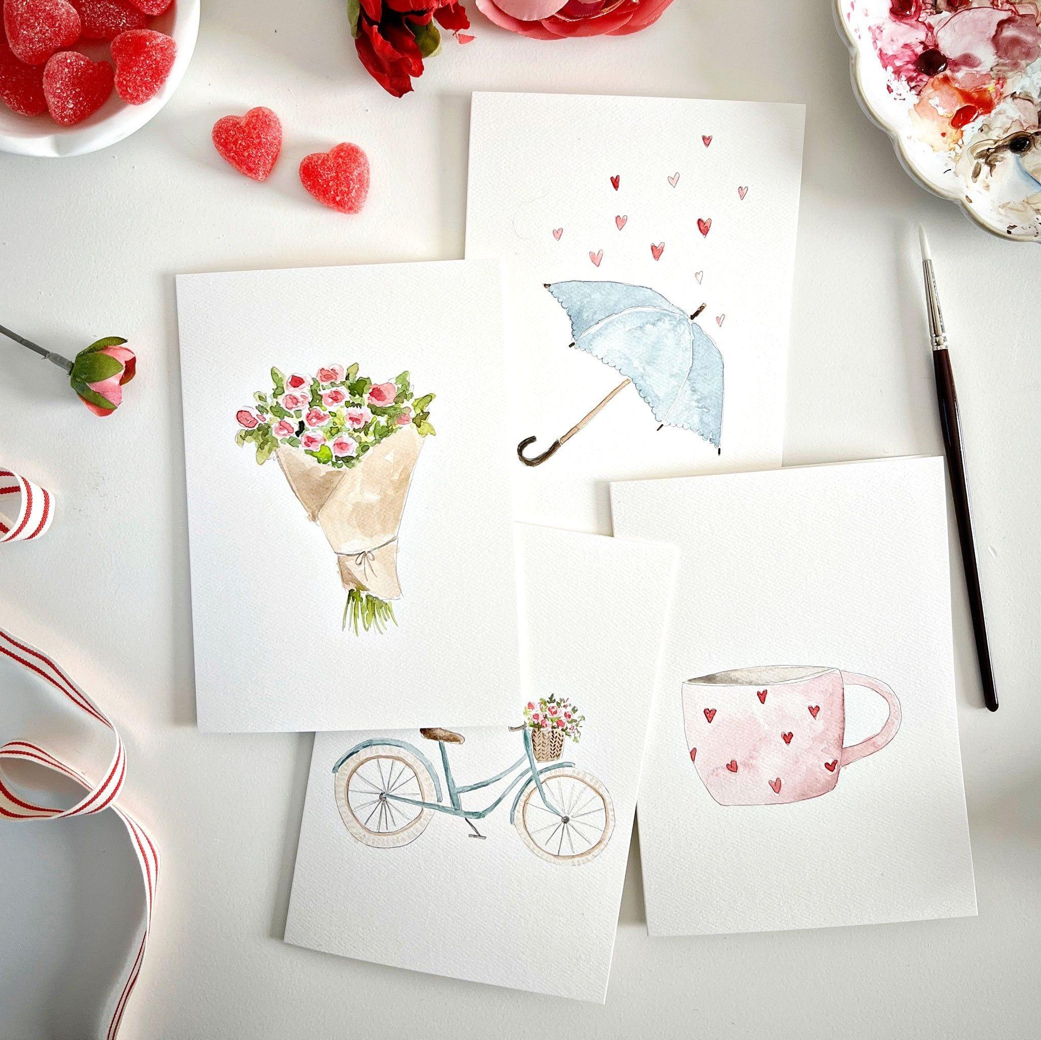 Love Sweet Love Paintable Notecard Set