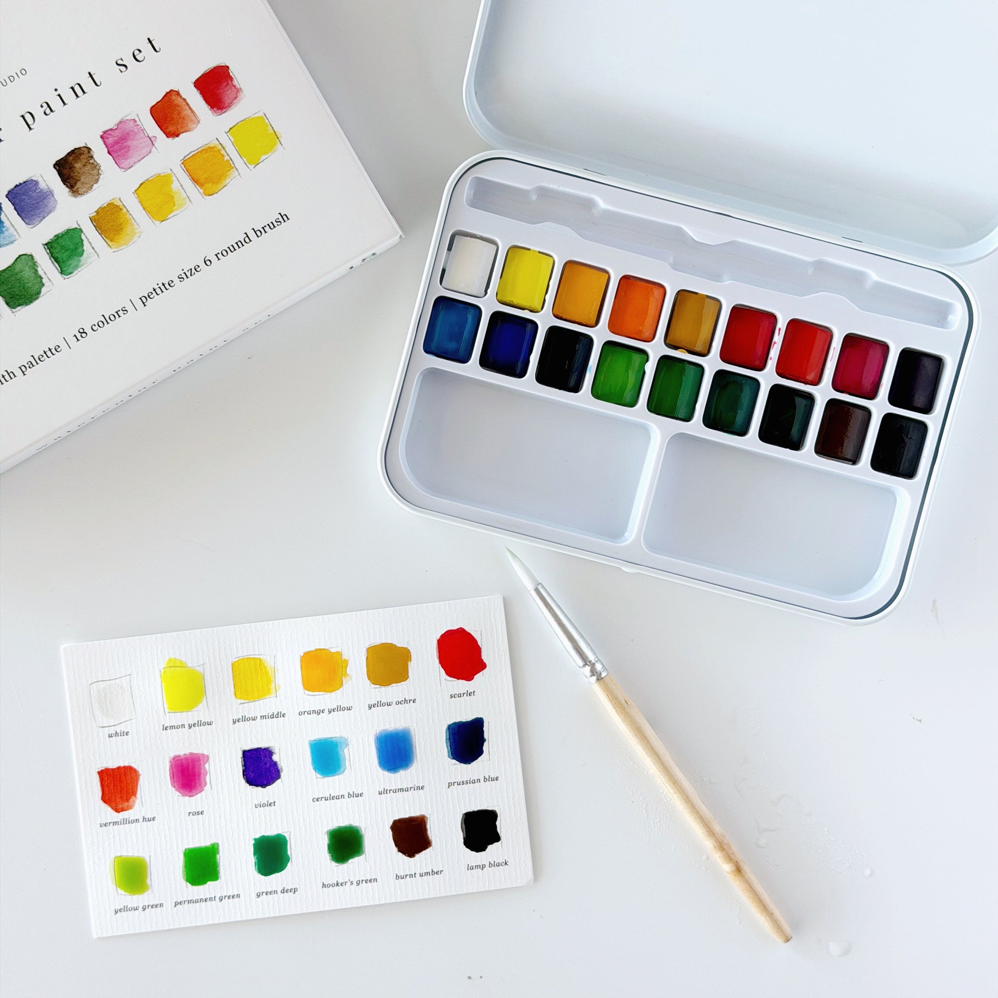 Watercolor Paint Set (18 colors)