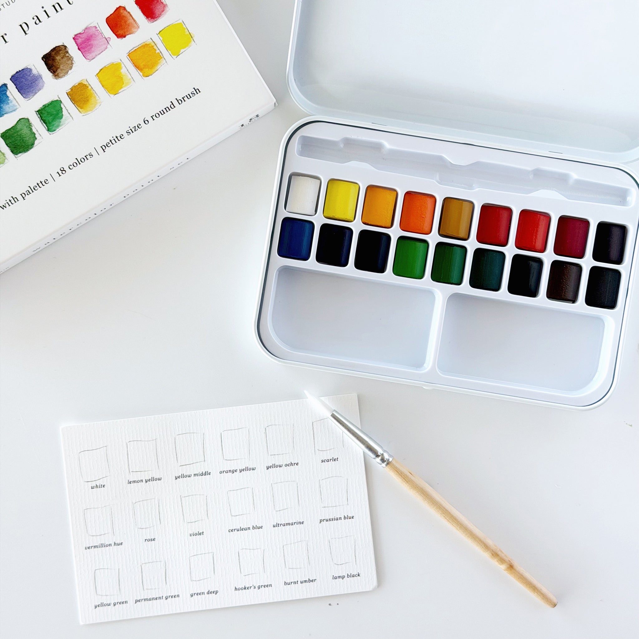 Watercolor Paint Set (18 colors)