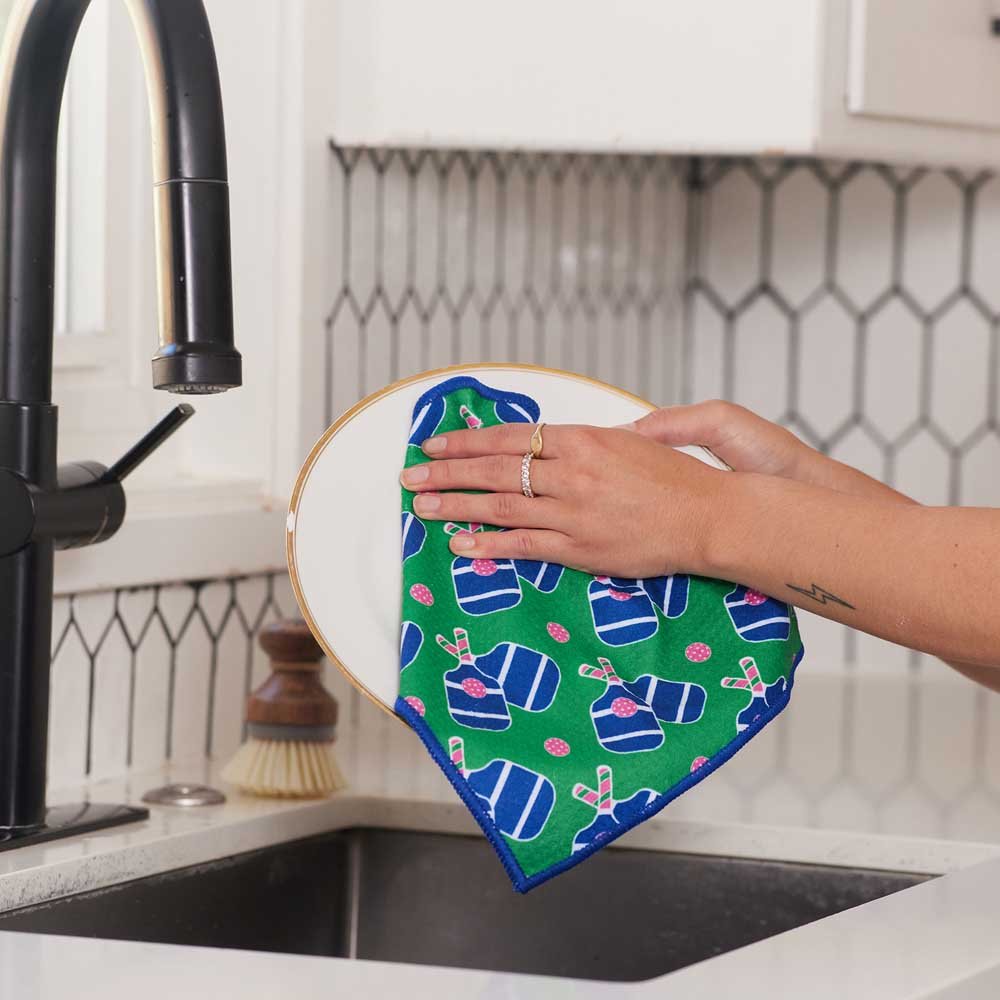 Pickleball Dish Cloth (set of 3) Blue