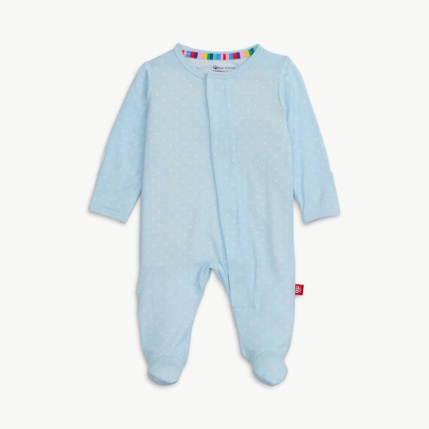Pin Dot Blue Magnetic Footie (0-3M)