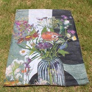Art Paper Wildflowers in Vase on Table 30"x46"