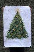 Art Paper Woodland Tree w/ Gold & Glitter 24" x 36"