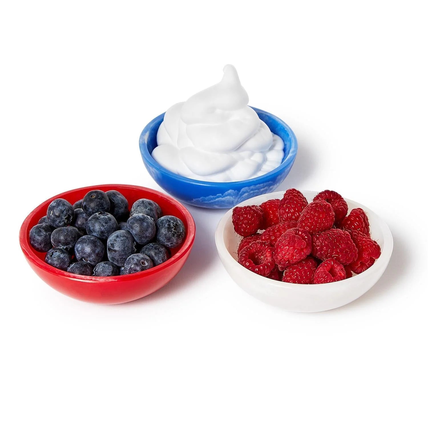 TIDBIT BOWL'S -RED/WHT/BLUE