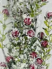 30" Glittered Snowy Red Berry Leaf Stem
