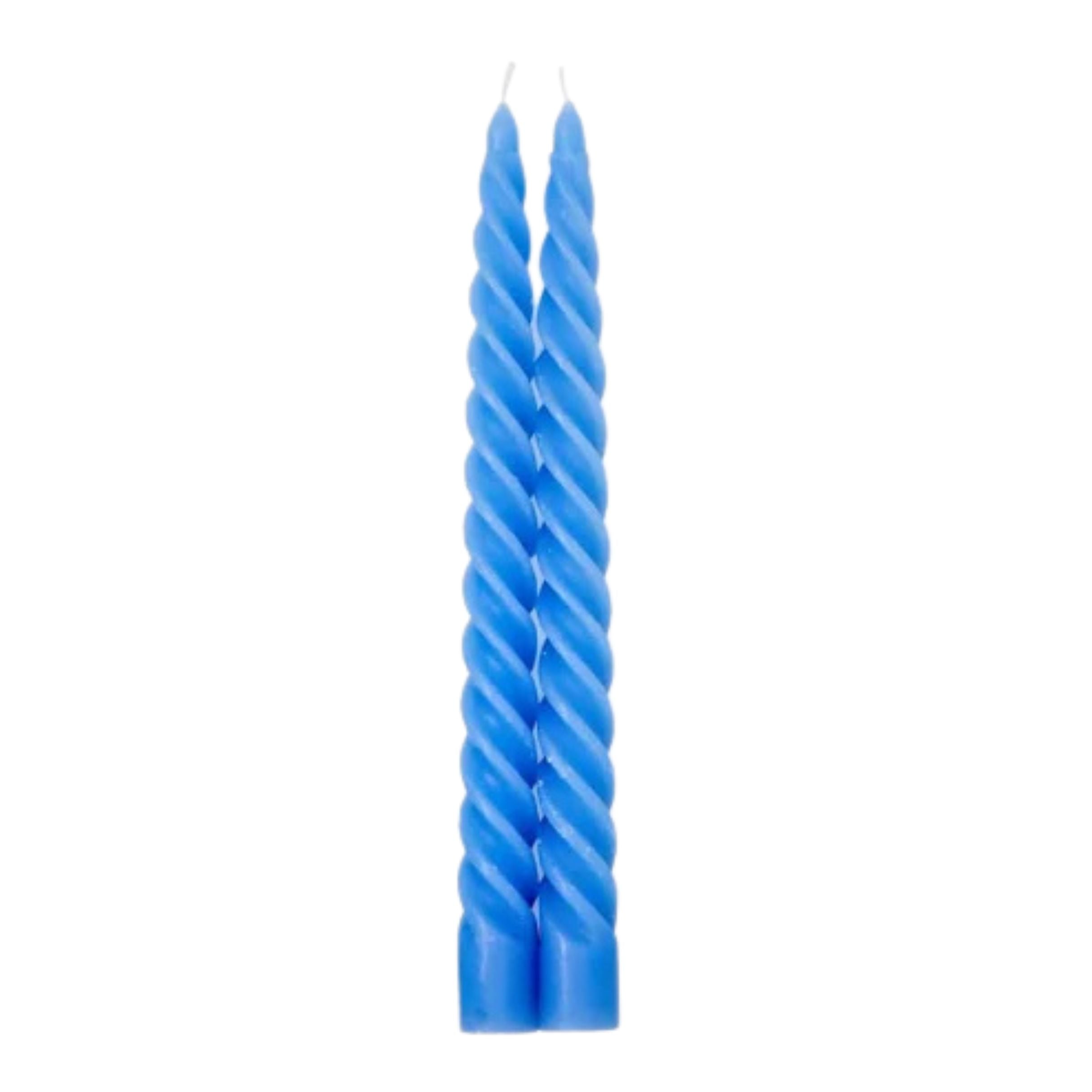 TAPER CANDLES-SET OF 2-BABY BLUE