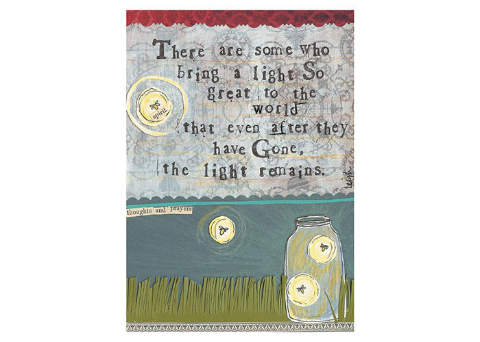 Light Remains - Sympathy Greeting Card