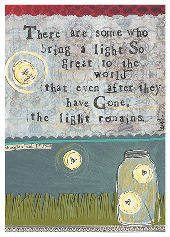 Light Remains - Sympathy Greeting Card
