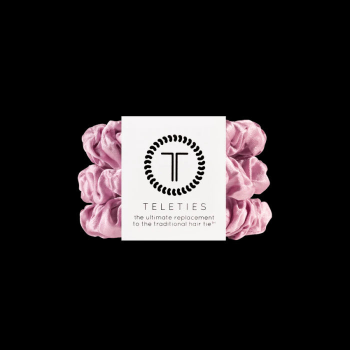 Silk Hair Scrunchie - Small - I Pink I Love You