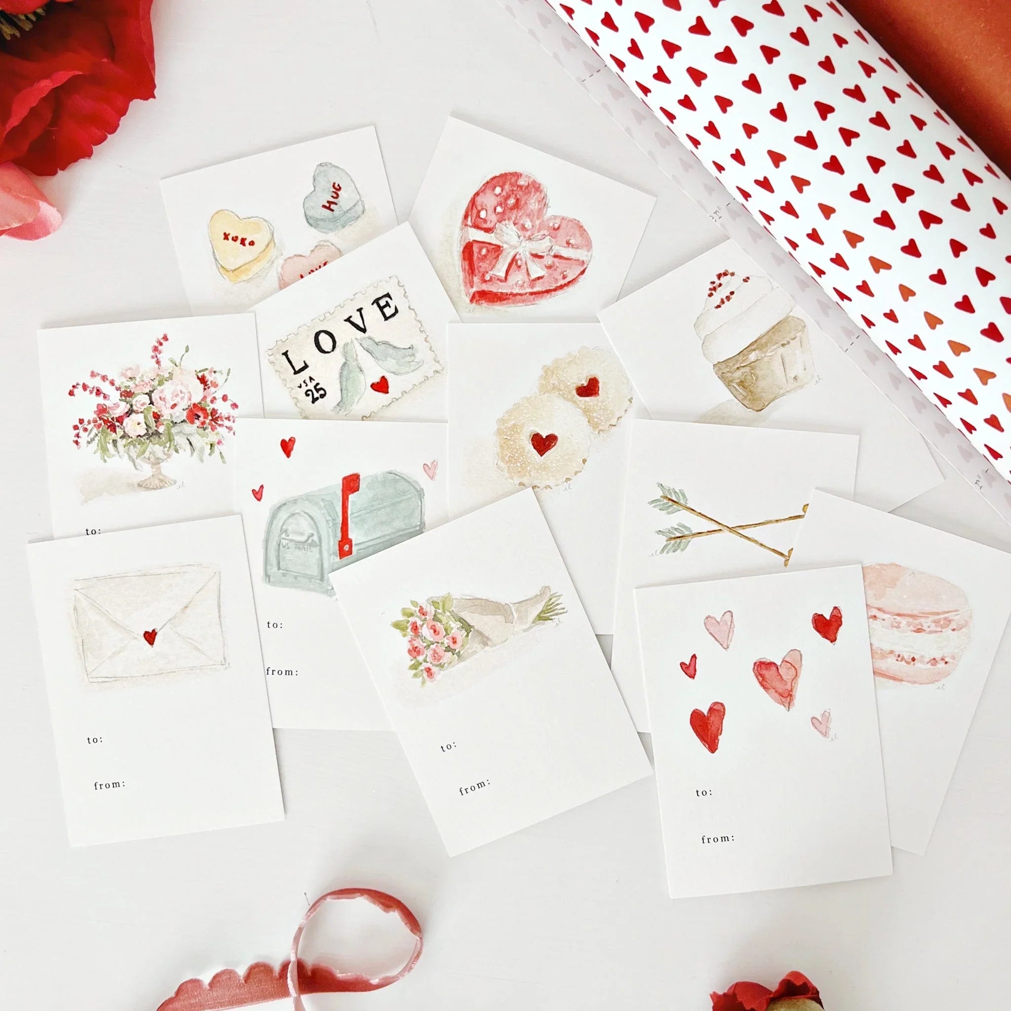 Mini Valentines Card Set