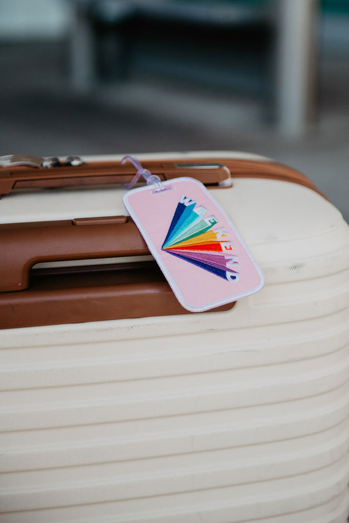 Weekend Rainbow Luggage Tag