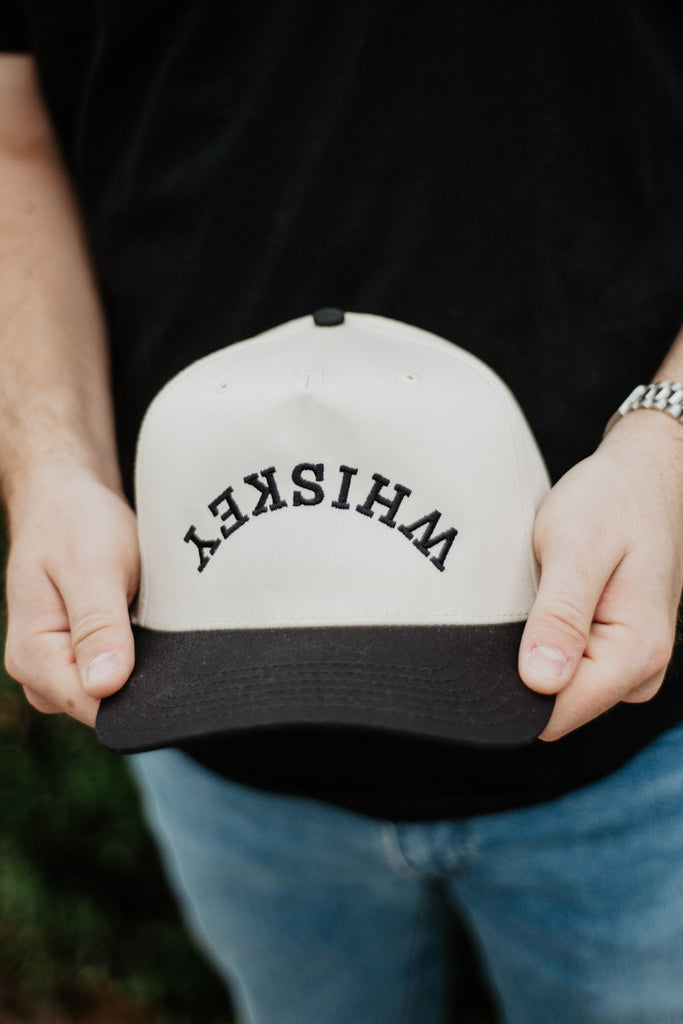 WHISKEY UPSIDE DOWN TWO-TONED VINTAGE HAT