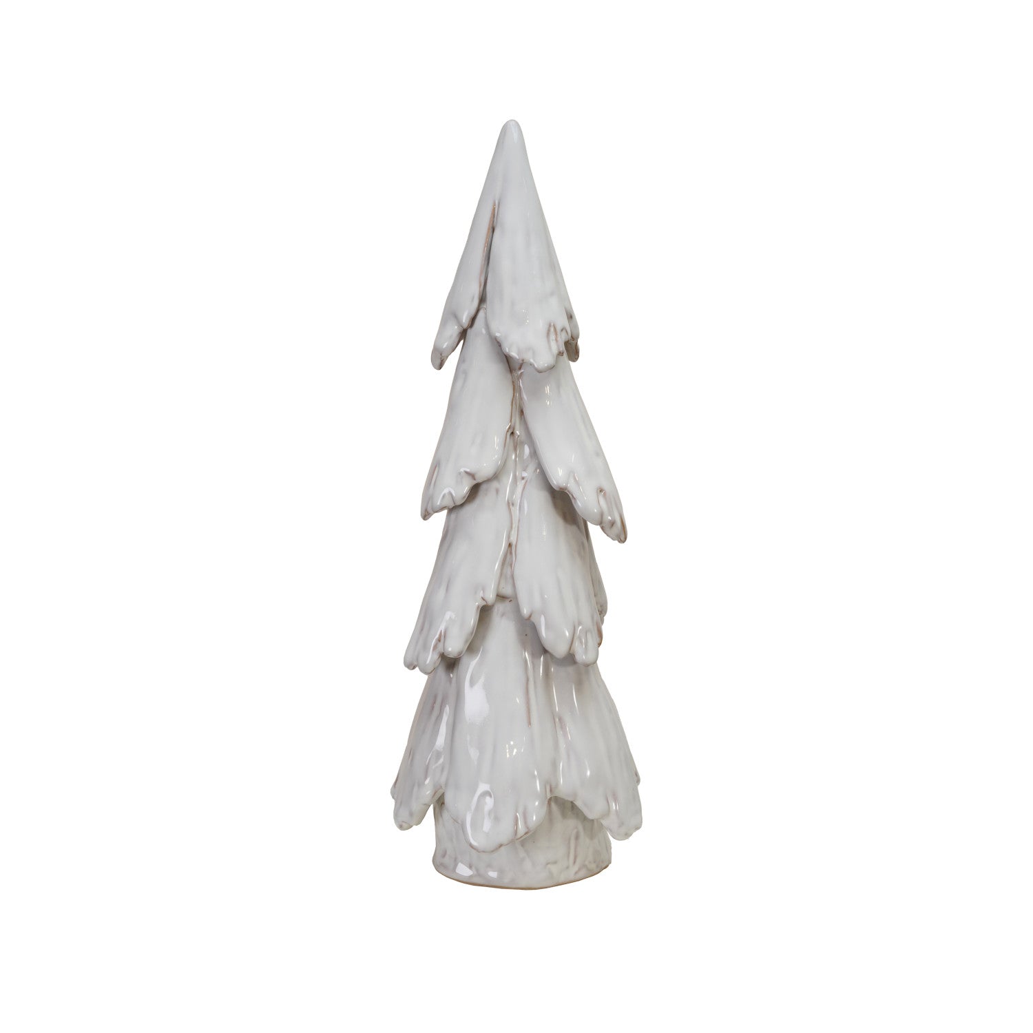 14 1/4" STONEWARE TREE-WHITE