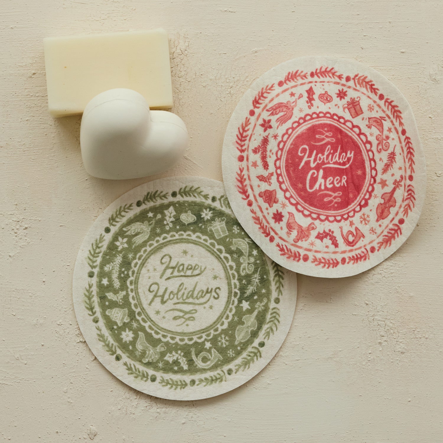 REUSABLE CELLULOSE SPONGE CLOTH HOLIDAY