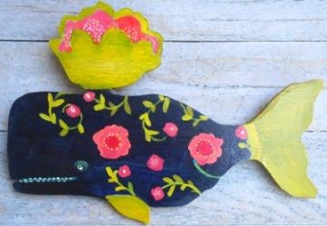 AIMEE WHALE-ACRYLIC ORNAMENT