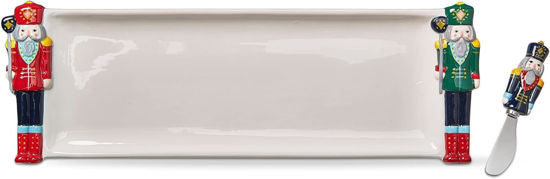 Nutcracker Platter & Spreader (set of 2)