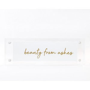 2" x 6" Acrylic Frame w/ Gold Accents - That's What Friends are for