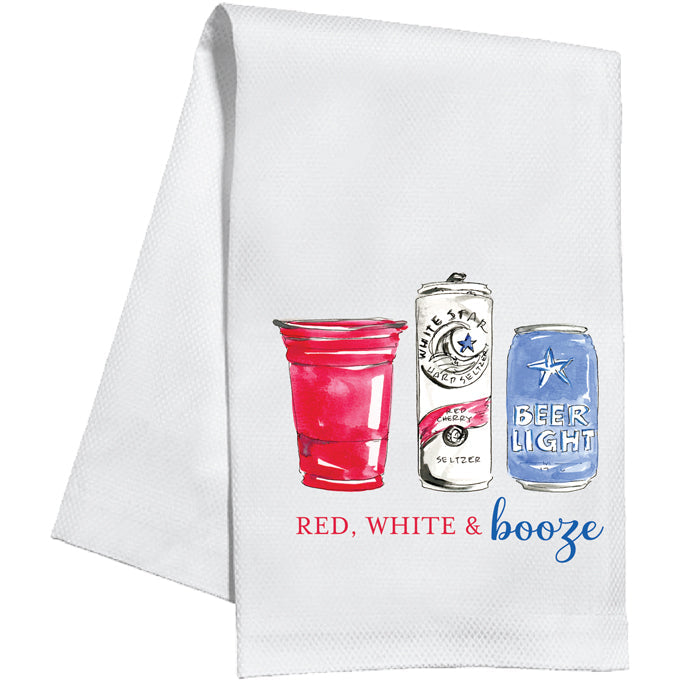 KITCHEN TOWEL RED WHITE & BOOM