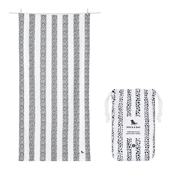 QUICK DRY BEACH TOWEL-XL-DALMATION