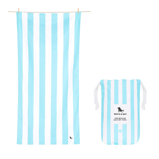 QUICK DRY EXTRA LARGE TOWEL-TULUM BLUE