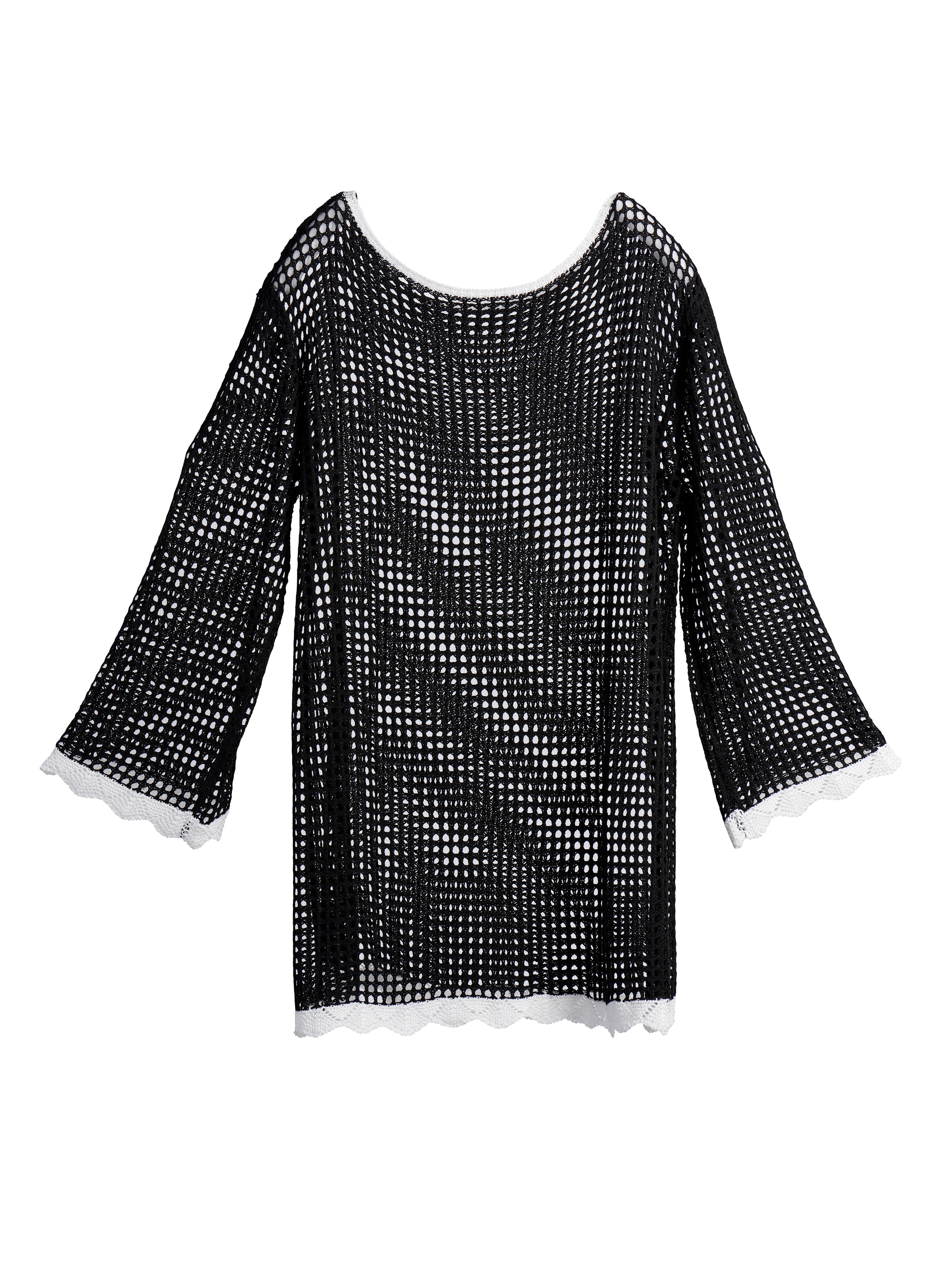 ZUMA WHITE & BLACK COVER-UP-LARGE