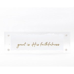 2" x 6" Acrylic Frame w/ Gold Accents - That's What Friends are for