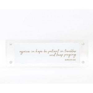 2" x 6" Acrylic Frame w/ Gold Accents - That's What Friends are for