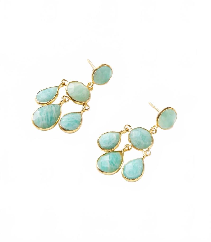 Amazonite Chandelier Earrings