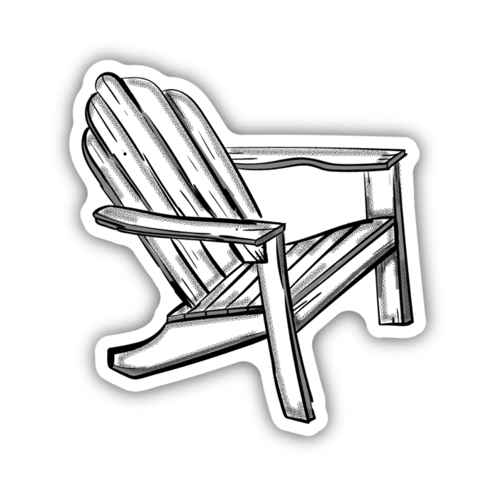 Sticker-Adirondack Chair Cornelius