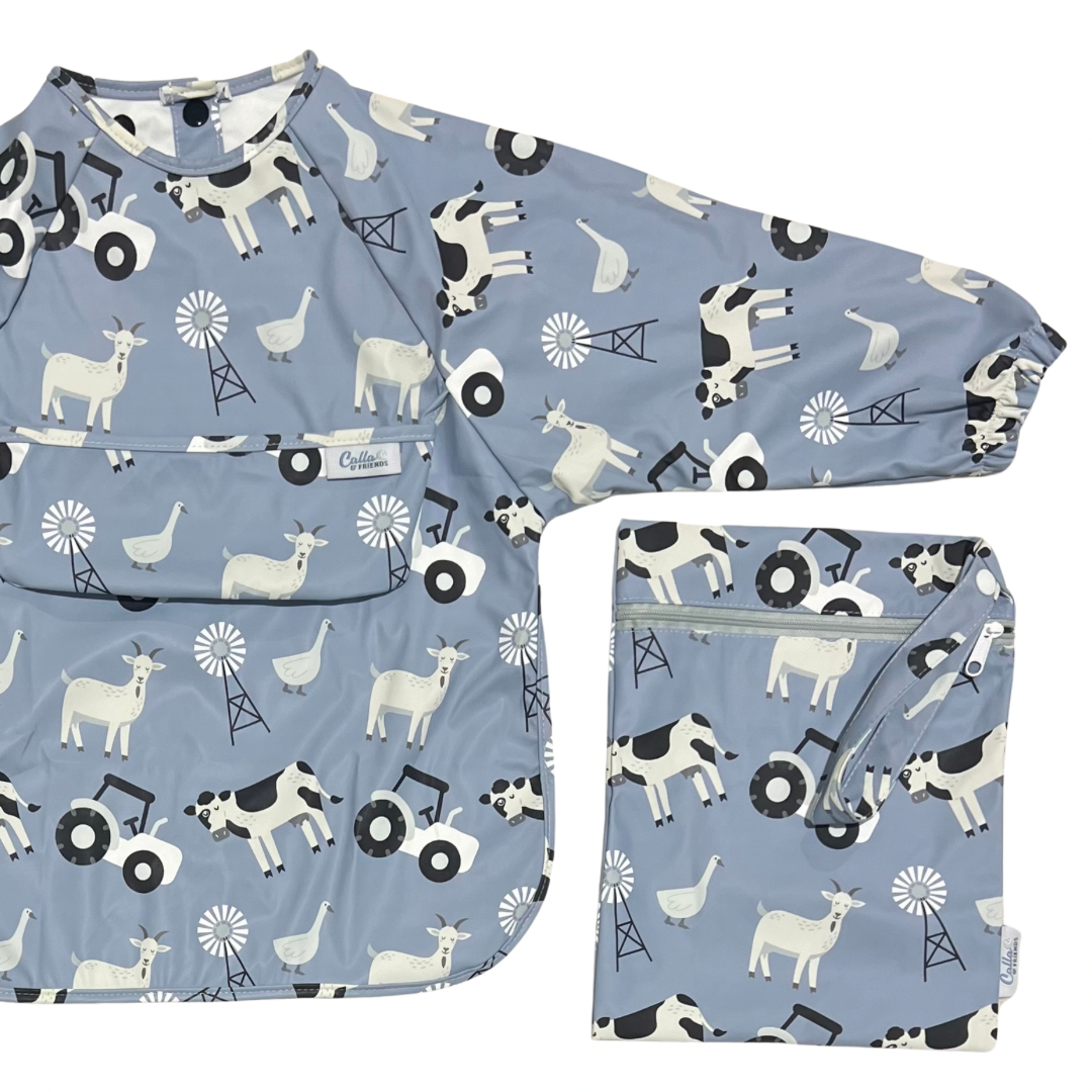 THE GRAYSON LONG SLEEVE BIB-FARM-PINE GREEN